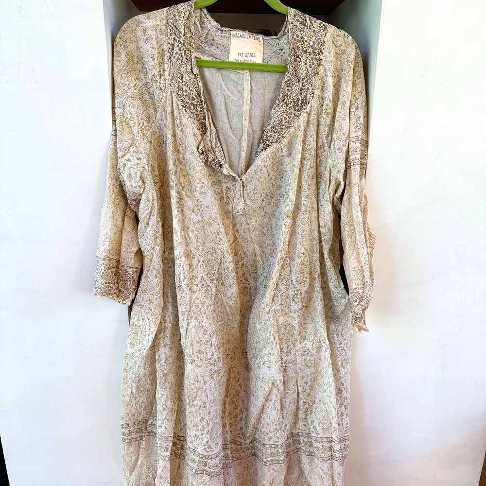 Magnolia pearl pattern dress with pockets